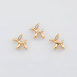 18K Gold PVD Dog Charm 14x18mm Charms - Tarnish Resistant
