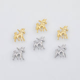 18K Gold PVD Unicorn Chimes Charm 15X18mm 22k s Gold Charms - Tarnish Resistant