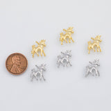 18K Gold PVD Unicorn Chimes Charm 15X18mm 22k s Gold Charms - Tarnish Resistant