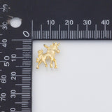 18K Gold PVD Unicorn Chimes Charm 15X18mm 22k s Gold Charms - Tarnish Resistant