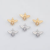 18K Gold pvd Bee Charm 16x12mm s Gold Charms - Tarnish Resistant