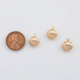 18K Gold PVD Shell Charm 11x13mm s Gold Charms - Tarnish Resistant