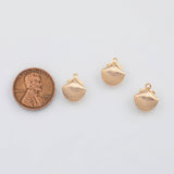 18K Gold PVD Shell Charm 11x13mm s Gold Charms - Tarnish Resistant