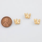 18K Gold PVD Butterfly Charm 10mm Charm s Gold Charms - Tarnish Resistant
