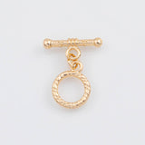 18K Gold PVD Toggle Clasps 12mm s Gold Charms - Tarnish Resistant
