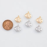 18K Gold PVD Tropical Fish Charm - Tarnish Resistant