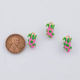 18K Gold PVD Dragonfruit Dragon fruit charm - Tarnish Resistant