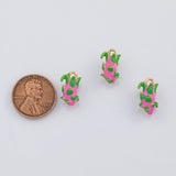 18K Gold PVD Dragonfruit Dragon fruit charm - Tarnish Resistant