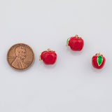 18K Gold PVD Apple fruit charm - Tarnish Resistant