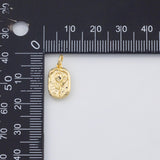 18K Gold PVD Rose flower charm - Tarnish Resistant