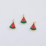 18K Gold PVD Watermelon fruit charm - Tarnish Resistant