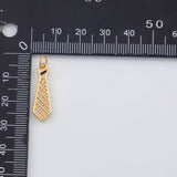 18K Gold PVD Tie charm - Tarnish Resistant