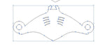 Wholesale Manta Ray (1) Connector - 14kt gold filled or Sterling Silver - Made in the USA - Custom