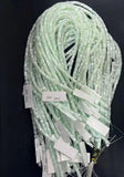 Pale Mint Green Mother of Pearl 4mm Heishi Beads 15.5" Strand Shell Beads