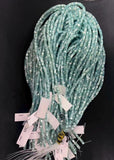 Light Peacock Green Blue Mother of Pearl 4mm Heishi Beads 15.5" Strand Shell Beads
