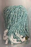 Light Peacock Green Blue Mother of Pearl 4mm Heishi Beads 15.5" Strand Shell Beads