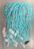 Aqua Pastel Mother of Pearl 4mm Heishi Beads 15.5" Strand Shell Beads
