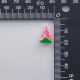 Watermelon Enamel Charm 18K Gold PVD Ion Plated Tarnish Resistant