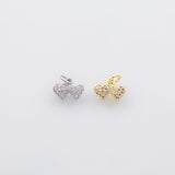 Double Heart Charm 18K Gold PVD Ion Plated Tarnish Resistant
