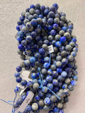 Natural Lapis Beads - No dye, High B Quality in Round, 2mm, 3mm, 4mm, 6mm, 8mm, 10mm, 12mm -Full Strand 15.5 inch Strand Smooth
