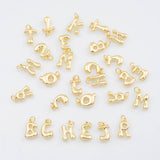 Bubbly Alphabet letter charm 18k Gold PVD Plated Tarnish Resistant size about 12x16mm ys-h425