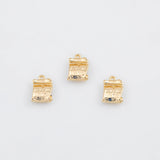 18K Gold PVD Scroll Charm - Tarnish Resistant