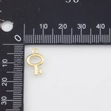 18K Gold PVD Key Charm - Tarnish Resistant