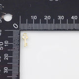 18K Gold PVD Key Charm - Tarnish Resistant