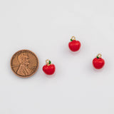 18K Gold PVD Apple fruit Charm - Tarnish Resistant