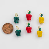 18K Gold PVD Bell peppers chili pepper Charm - Tarnish Resistant