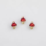 18K Gold PVD Mushroom fruit Charm - Tarnish Resistant
