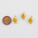 18K Gold PVD Banana fruit Charm - Tarnish Resistant