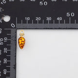 18K Gold PVD Carrot vegetable fruit Charm - Tarnish Resistant