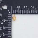 18K Gold PVD Fish bone Charm - Tarnish Resistant