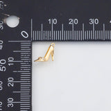 18K Gold PVD High heel shoes woman's shoe Charm C - Tarnish Resistant