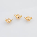 18K Gold PVD Teapot tea pot Charm - Tarnish Resistant