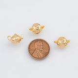 18K Gold PVD Teapot tea pot Charm - Tarnish Resistant