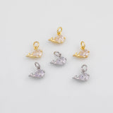 18K Gold PVD Fish whale Charm - Tarnish Resistant