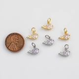 18K Gold PVD Fish whale Charm - Tarnish Resistant