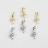 18K Gold PVD Snake Charm - Tarnish Resistant