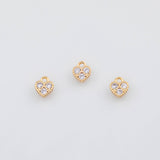 18K Gold PVD Small heart Charm - Tarnish Resistant