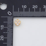 18K Gold PVD Small heart Charm - Tarnish Resistant