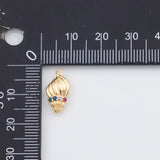 18K Gold PVD Sea shell sea snail Charm - Tarnish Resistant