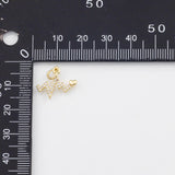 18K Gold PVD Heartbeat Heart Beat Charm 11x16mm Charm s White Gold Charms - Tarnish Resistant
