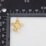 18K Gold PVD Japanese Cupid Valentine's Day 21x20mm s Gold Charms - Tarnish Resistant