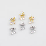 18K Gold PVD Cherry Charm 11x12mm Charm s White Gold Charms - Tarnish Resistant