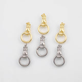 18K Gold PVD H holding Ring charm - Tarnish Resistant