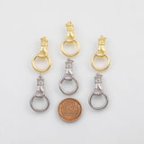 18K Gold PVD H holding Ring charm - Tarnish Resistant