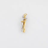 18K Gold PVD Hugging couple man woman Charm - Tarnish Resistant