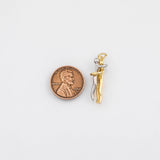 18K Gold PVD Hugging couple man woman Charm - Tarnish Resistant
